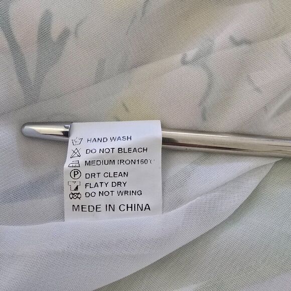 MOOERKERR Dress Floral Embroidered Body Sleeveless Back Zip Sz M - Picture 13 of 13